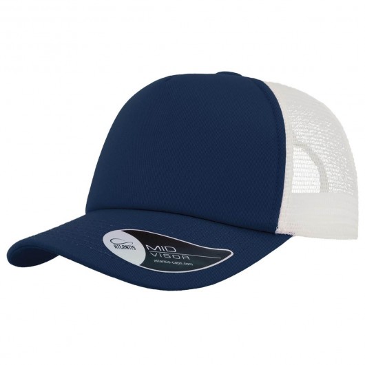 Navy White Record Trucker Caps